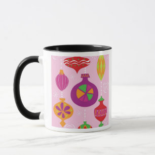 Numerous Christmas decoration illustrated in diffe Mug