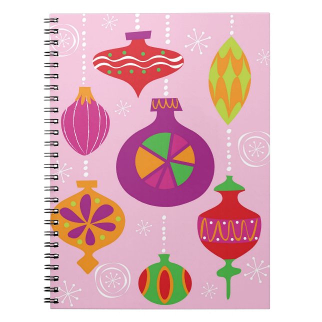 Numerous Christmas decoration illustrated in diffe Notebook (Front)
