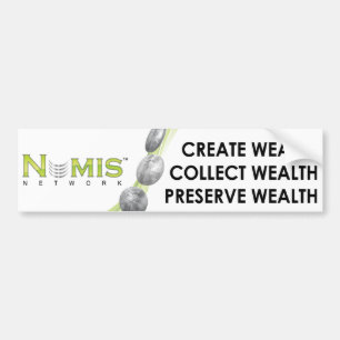 Numis Network Collect wealth bumper sticker