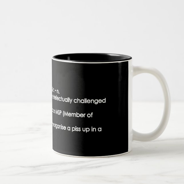 Numpty Two-Tone Coffee Mug (Right)