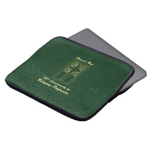 Nun 50th Anniversary of Religious Profession Green Laptop Sleeve