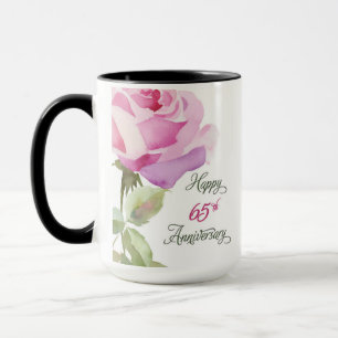 Nun 65th Anniversary Sister Catholic Pink Rose Mug