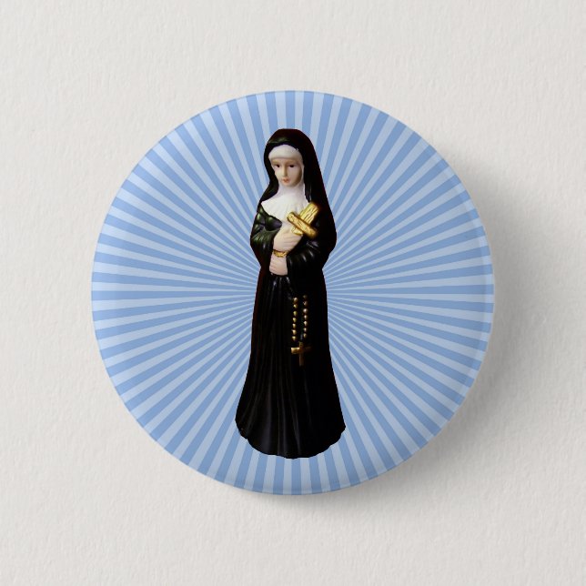 Nun 6 Cm Round Badge (Front)