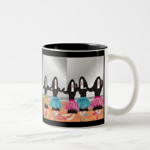 Nun Ballerina Gifts Two-Tone Coffee Mug