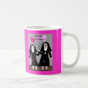 Nun Birthday Gifts "Happy Birthday Sister" Coffee Mug