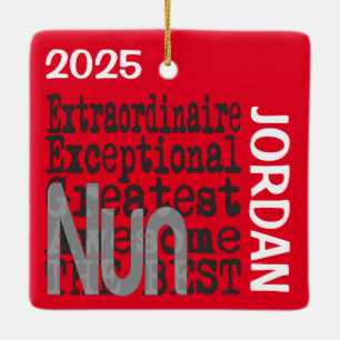 Nun Extraordinaire CUSTOM Ceramic Ornament