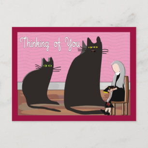 Nun Greeting Cards & Totes "Thinking of You"