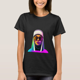 Nun Hip Hop Fashion 80s Retro Men Women Kids T-Shirt