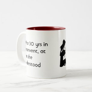 Nun joke - clean humour, Catholic Fun Two-Tone Coffee Mug