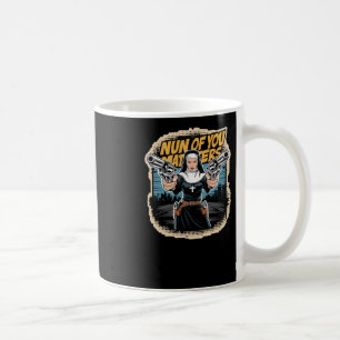 nun Of You S'' Funny Comic Page Art Lover Sticker Coffee Mug