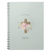 NUN - Ordination or Anniversary - Floral Cross