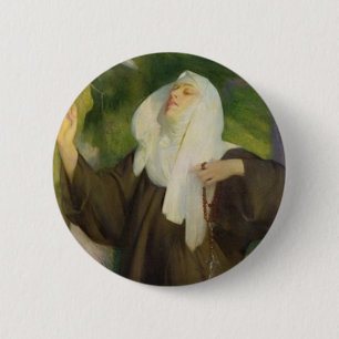 NUN SO BEAUTIFUL 6 CM ROUND BADGE