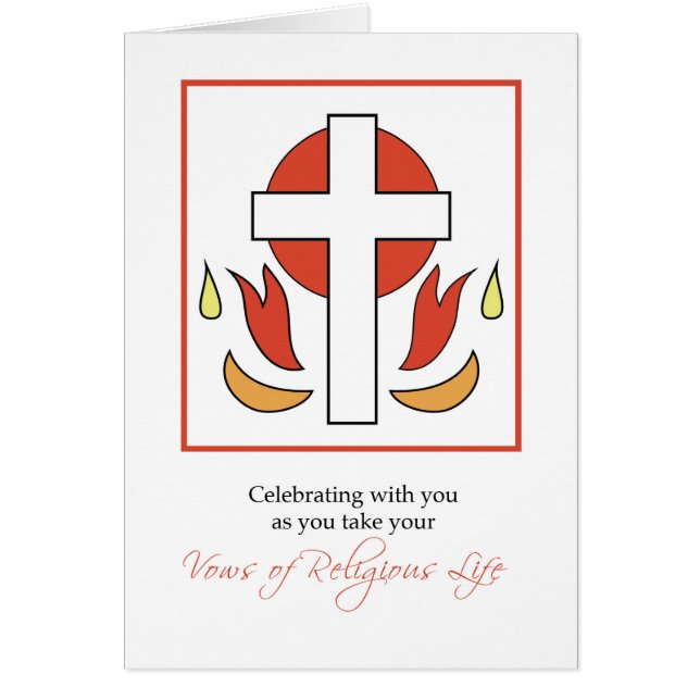 Nun Taking First Vows in the Religious Life, Cross (Front)