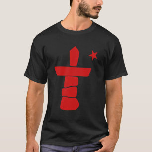 NUNAVUT TERRITORY FLAG INUKSUK CROSS NORTHERN CANA T-Shirt