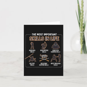 Nunchuck Skills The Most Important Skills In Life Card