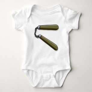 Nunchucks Baby Bodysuit