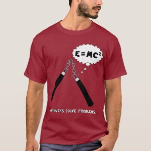 Nunchucks Maroon T-Shirt