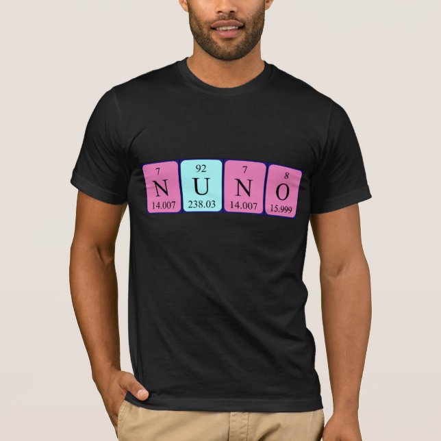 Nuno periodic table name shirt (Front)