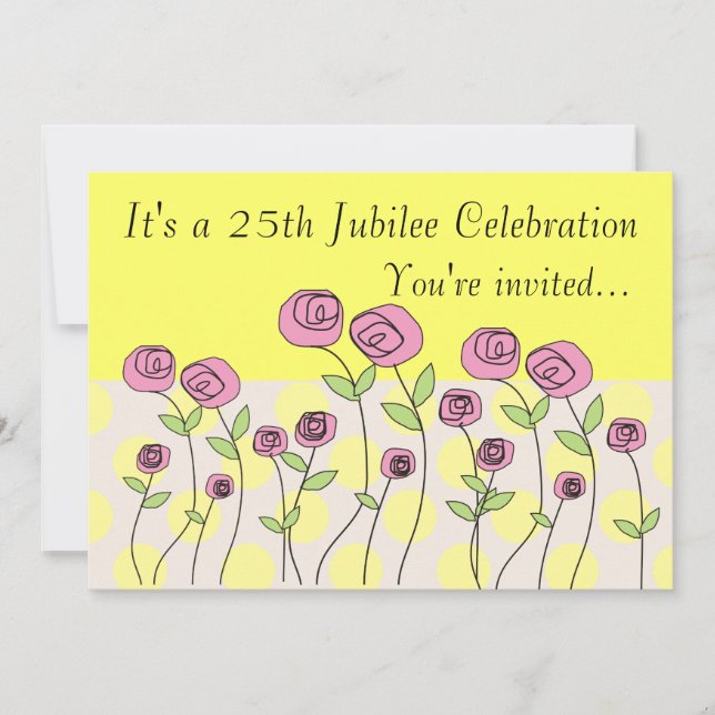 Nuns 25th Jubilee Celebration Invitations (Front)