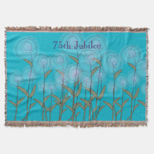 Nuns 75th Diamond Jubilee Woven Blanket Floral