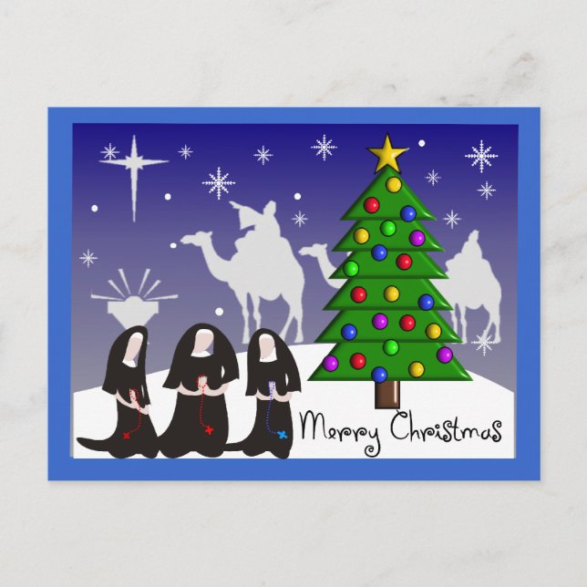 Nuns Christmas Cards "Merry Christmas" (Front)