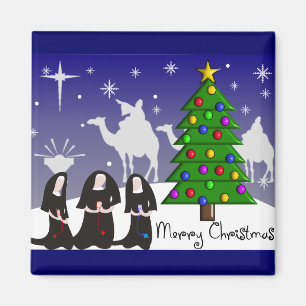 Nuns Christmas Cards "Merry Christmas" Magnet