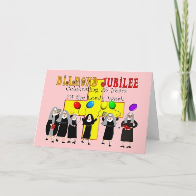 Nuns Diamond Jubilee 75th Year of Service Card (Front)