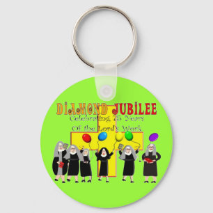Nuns Diamond Jubilee 75th Year of Service Key Ring