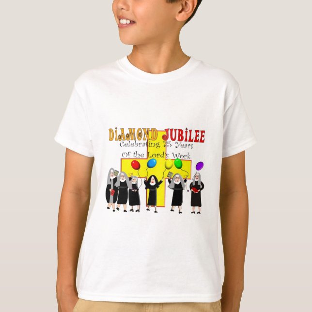 Nuns Diamond Jubilee 75th Year of Service T-Shirt (Front)