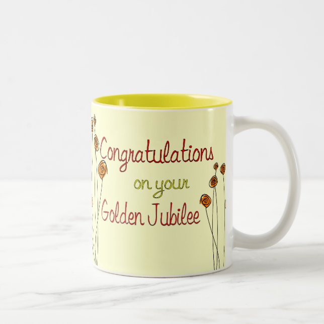 Nuns Golden Jubilee (50th Anniversary) Gifts Two-Tone Coffee Mug (Right)