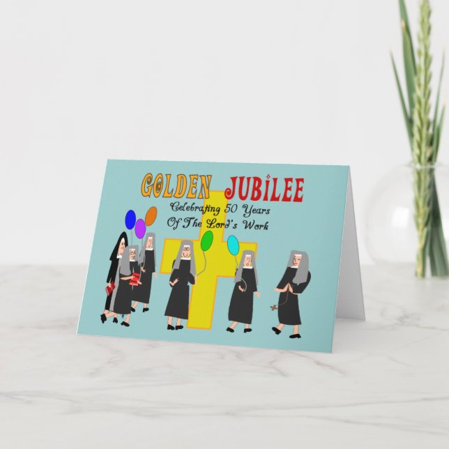 Nuns Golden Jubilee Gifts Card (Front)