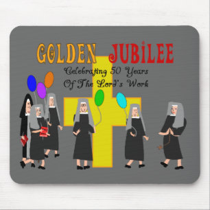 Nuns Golden Jubilee Gifts Mouse Pad