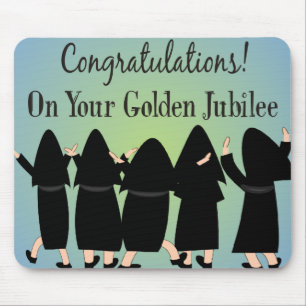 Nuns Golden Jubilee Gifts Mouse Pad