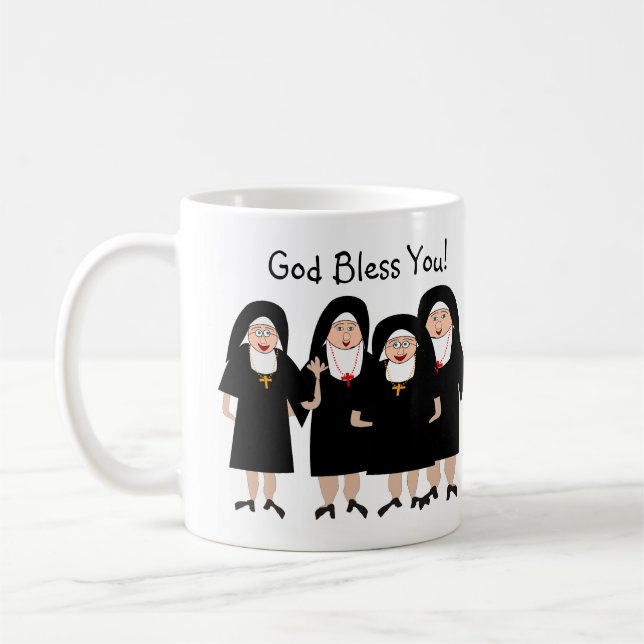 Nuns in Habits Coffee Mug (Left)