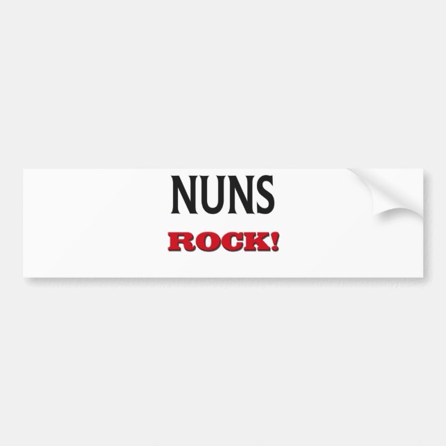 Nuns Rock Bumper Sticker (Front)