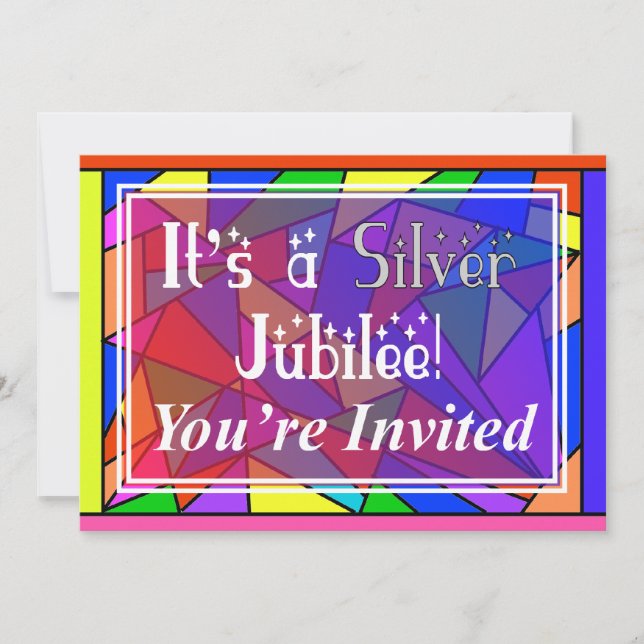 Nuns Silver 25th Jubilee Invitations (Front)