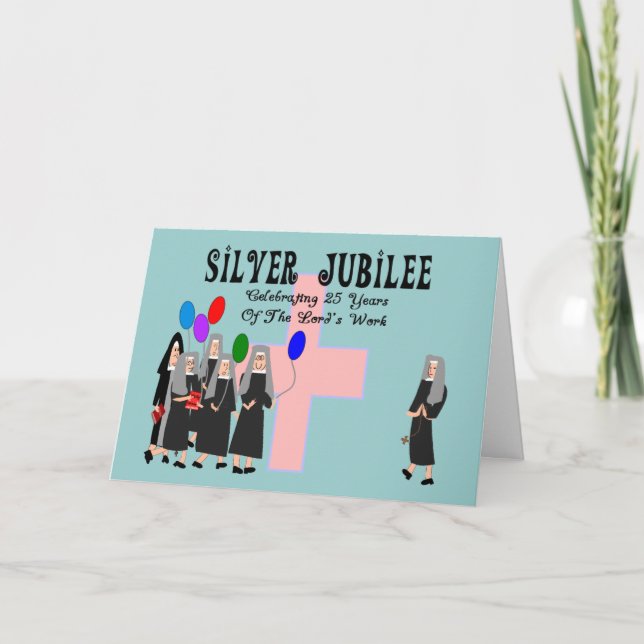 Nuns Silver Jubilee Gifts Card (Front)