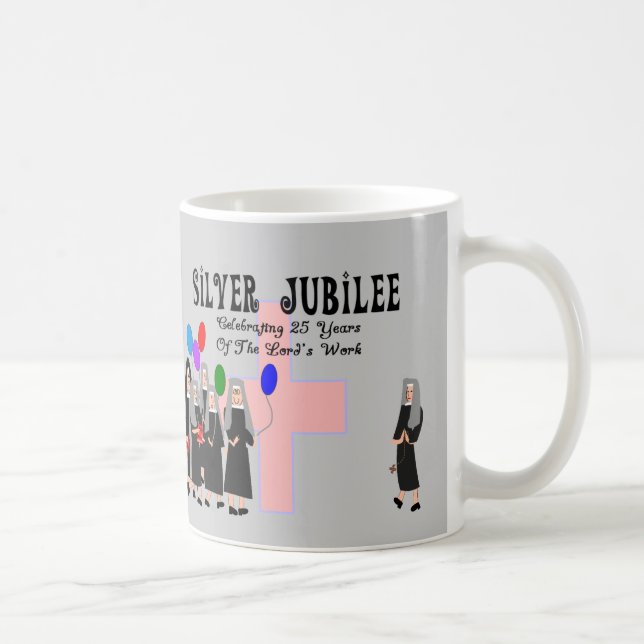Nuns Silver Jubilee Gifts Coffee Mug (Right)