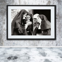 Nuns Smoking Vintage Photography XS