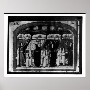 Nuns tending the sick at the Hotel Dieu Poster