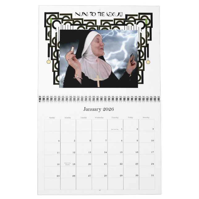 Nuns to the RESCUE! Calendar (Beginning in March) (Jan 2026)