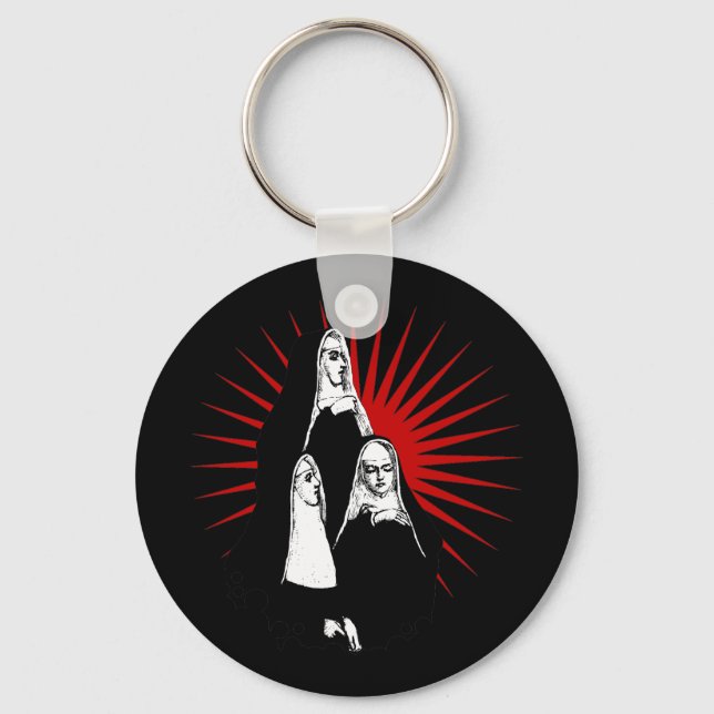 Nuns with Starburst Key Ring (Front)