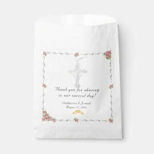 Nuptial Rose Catholic Wedding Favour Bags