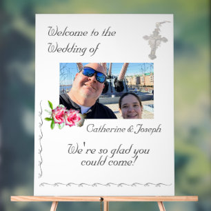 Nuptial Rose Catholic Wedding Sign