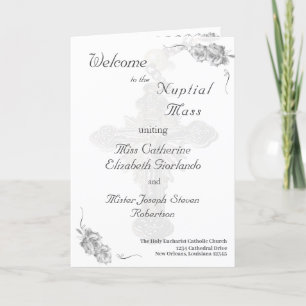 Nuptial Rose Traditional Catholic Wedding Program