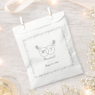 Nuptial Unity Catholic Monogrammed Wedding Favour Bag