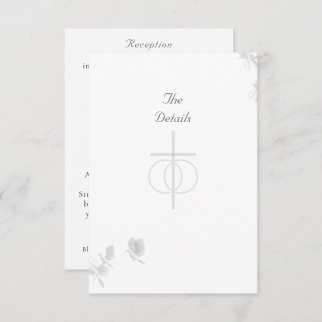 Nuptial Unity Catholic Wedding Invitation (Front/Back)
