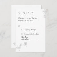 Nuptial Unity Catholic Wedding Response Card
