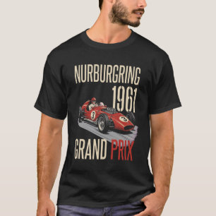 Nurburgring 1961 Vintage Grand Prix Racing Poster T-Shirt