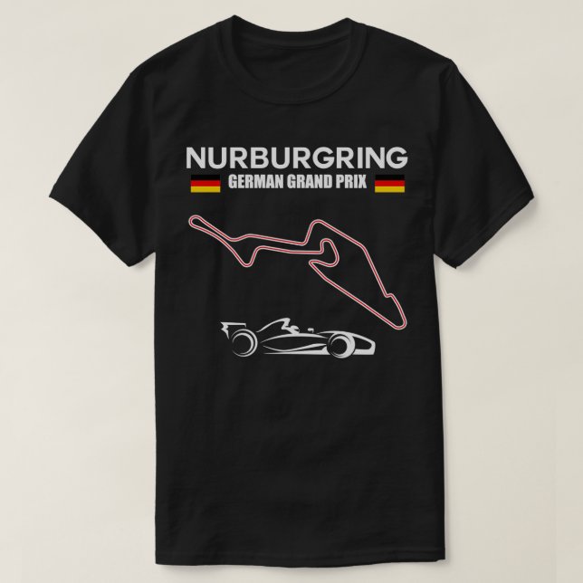 Nurburgring Circuit Formula Racing  German Grand P T-Shirt (Design Front)